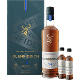 Glenfiddich 14yr Single Malt 750ml Gift Set with 15Yr & 18Yr 50ml's