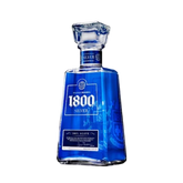 304 Liquor 1800 Silver Tequila 750ml bottle with a distinct blue glass design and clear agave-forward branding.