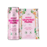304 Liquor Absolut Grapefruit Paloma cocktail 4-pack cans with vibrant pink grapefruit and lime branding