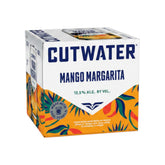 304 Liquor Cutwater Mango Margarita 4-pack featuring vibrant tropical mango and citrus branding on a white box.