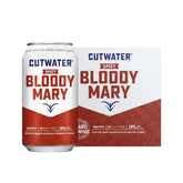 304 Liquor Cutwater Spicy Bloody Mary vodka cocktail 4-pack with red and white branding on cans and box