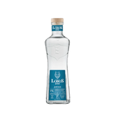 304 Liquor Lobos 1707 Tequila Joven in a clear glass bottle with a blue label and cork stopper