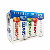 304 Liquor SPKED Vodka Ade 8-pack featuring colorful non-carbonated vodka drinks in blue, green, orange, and red cans.