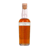 304 Liquor Traveller Whiskey Blend No. 40 in a 375ml glass bottle with a cork stopper and map-detailed label