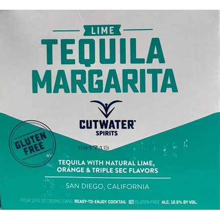 Cutwater Lime Tequila Margarita RTD Cocktail 12oz