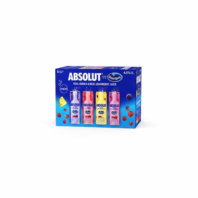 Absolut Ocean Spray RTD Cans 355ml 8 Pack