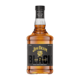 304 Liquor Jim Beam Black 7 Year Old Kentucky Straight Bourbon Whiskey in a 1L bottle with a black label.