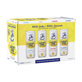 304 Liquor Lucky One Hard Vodka Lemonade 8-pack variety box featuring four fruit flavors with dog-themed branding.