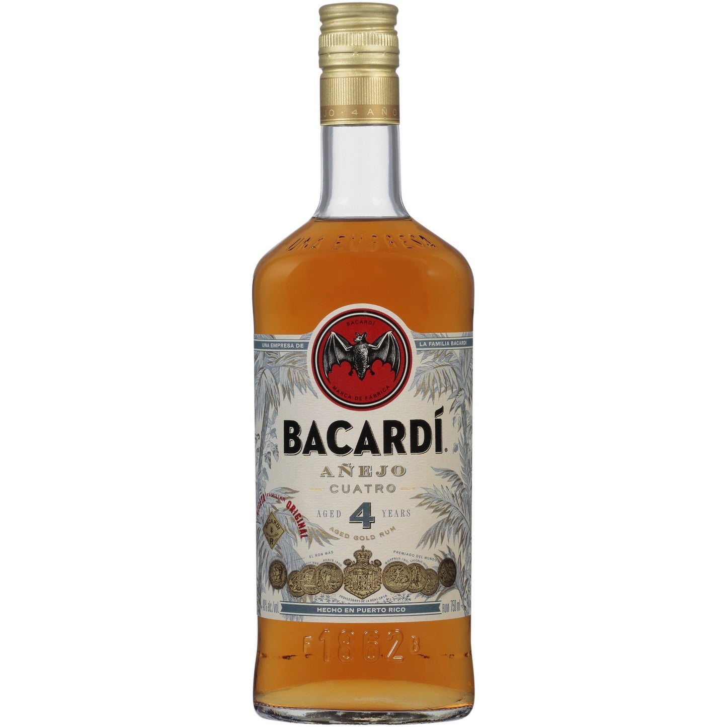 BACARDI ANEJO 750ML bottle
