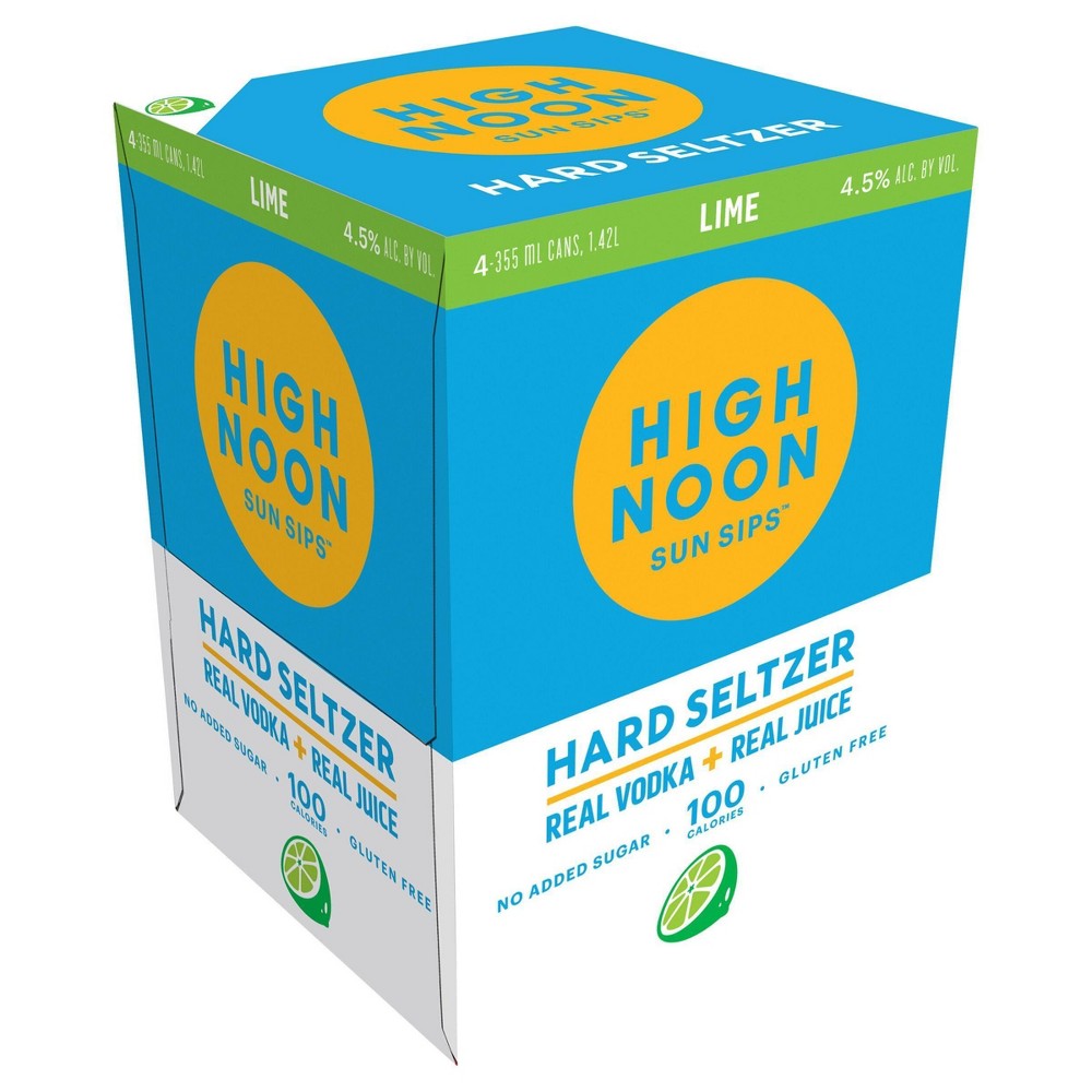 HIGHNOON LIME 355ML 4PK bottle
