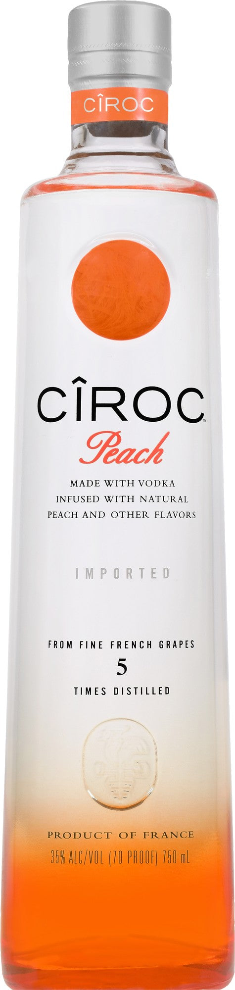 CIROC PEACH 750ML bottle