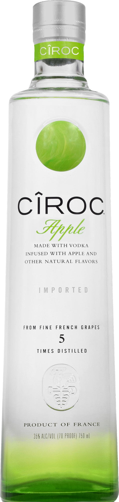 CIROC APPLE 750ML bottle