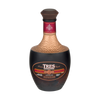 Front view of Tres Generaciones Anejo Tequila bottle with decorative label and cork stopper
