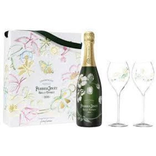 Perrier Jouet Belle Epoque Champagne Gift Set with Flute Glasses 750ml