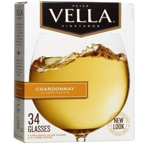 Peter Vella Chardonnay White Wine Box Wine 5L