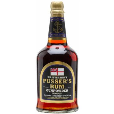 British Navy Pusser's Gunpowder Proof Rum Rum