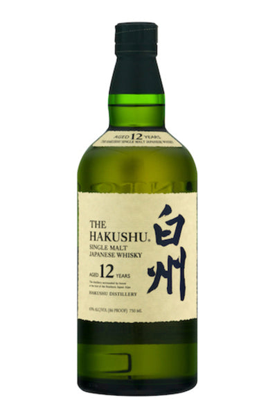 Hakushu 12 Year Old Single Malt Japanese Whisky 750ml