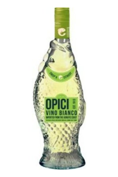 Opici Bianco Fish Bottle Blend - White Wine from Italy - 750ml Bottle
