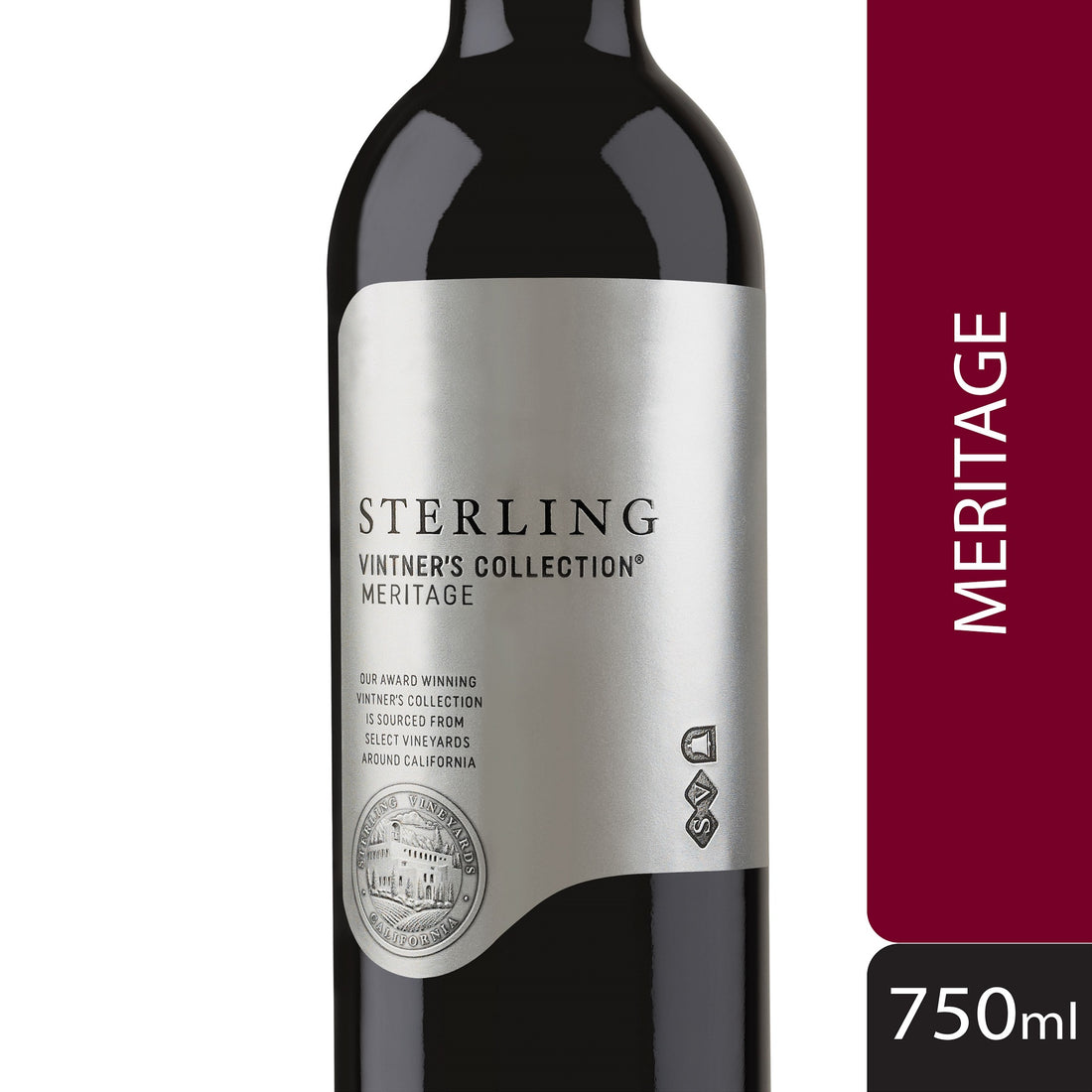 Sterling Vintner's Collection Meritage - Red Wine from California - 750ml Bottle