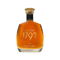 304 Liquor 1792 Full Proof Kentucky Straight Bourbon Whiskey in a glass bottle with a gold stopper