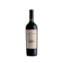 304 Liquor Alta Vista Estate Malbec red wine bottle from Mendoza, Argentina with a cream label on a white background.
