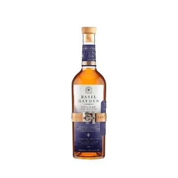 304 Liquor Basil Hayden Cognac Cask Reserve Kentucky Straight Bourbon Whiskey in a 750ml bottle with a cork stopper.
