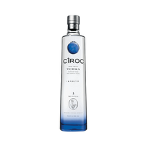 304 Liquor Ciroc Vodka 750ml bottle made from French grapes with a clear glass design and blue base accent