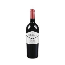 304 Liquor bottle of Cline Eight Spur Zinfandel red wine from Dry Creek Valley with a red foil capsule