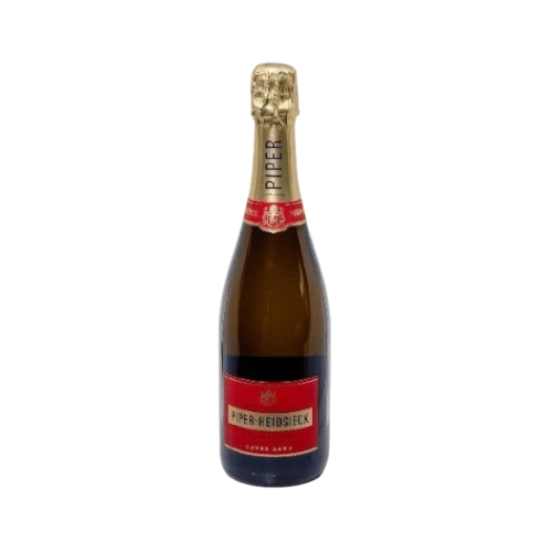 304 Liquor Piper-Heidsieck Cuvee Brut Champagne bottle with signature red label and gold foil neck wrap