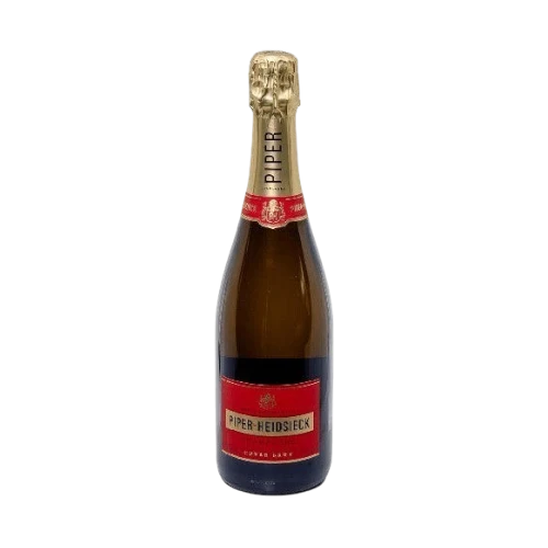 304 Liquor Piper-Heidsieck Cuvee Brut Champagne bottle with signature red label and gold foil neck wrap