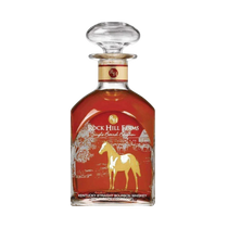 304 Liquor Rock Hill Farms Single Barrel Kentucky straight bourbon whiskey in a decorative bottle with horse label