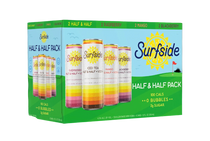 304 Liquor Surfside Vodka Half & Half 8 pack variety box featuring colorful cans of iced tea and lemonade vodka