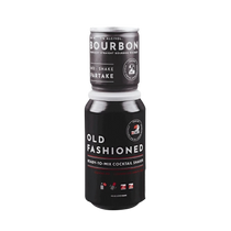 304 Liquor Toucan Old Fashioned ready-to-mix cocktail shaker with Kentucky straight bourbon in a two-can format.