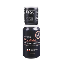 304 Liquor Toucan Paloma 100ml ready-to-craft cocktail shaker can with black label and tequila reposado branding