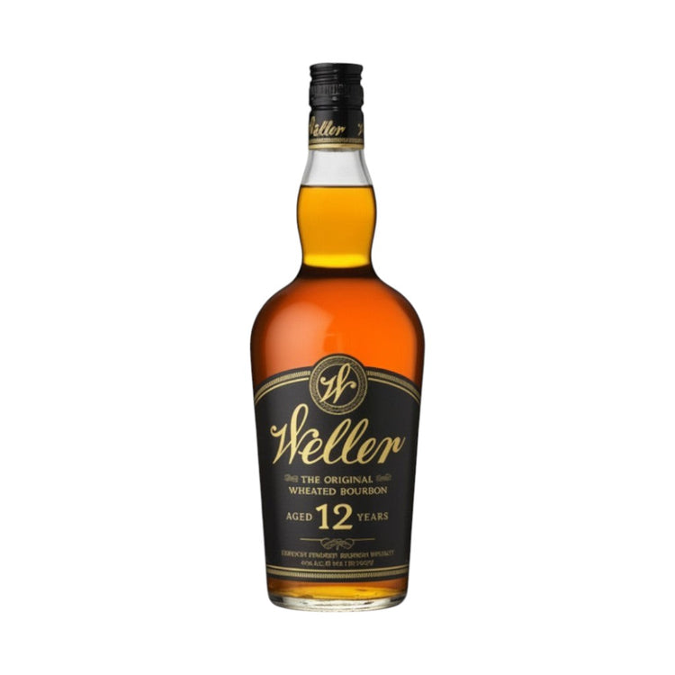 304 Liquor Weller 12 Year Original Wheated Bourbon whiskey bottle with black label and gold lettering