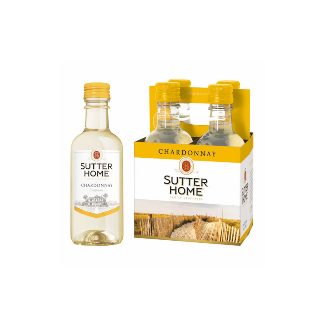 Sutter Home Chardonnay 4pk 187ml Bottles