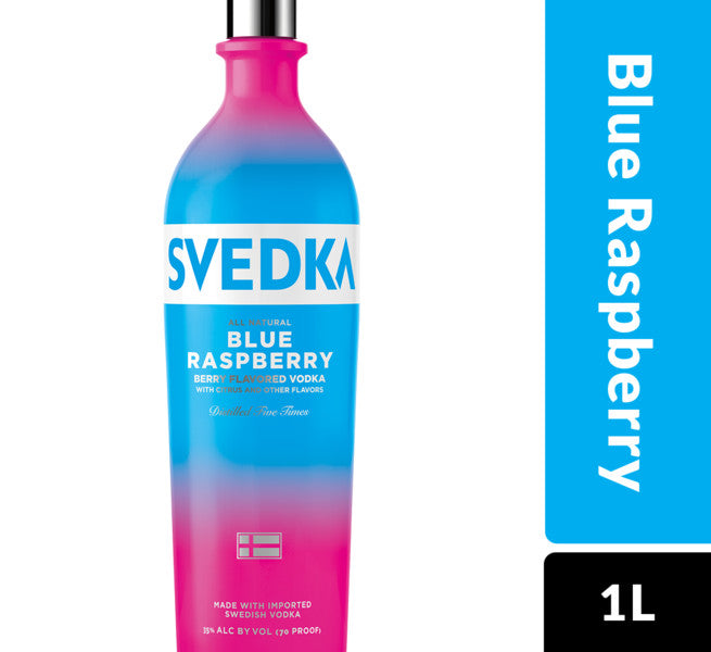 SVEDKA BLUE RASPBERRY 1L bottle