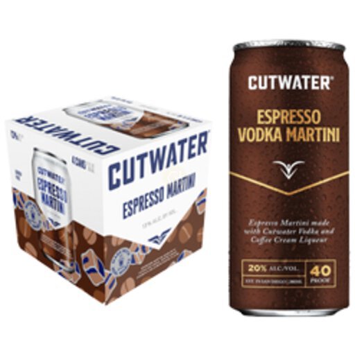 CUTWATER ESPRESSO MARTINI 355ML 4PK bottle