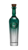 Front view of Gran Centenario Cristalino Anejo Tequila bottle with a tapered shape and wooden cork.