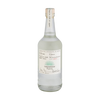 Front view of Casamigos Blanco Tequila in a clear glass bottle with a cork stopper