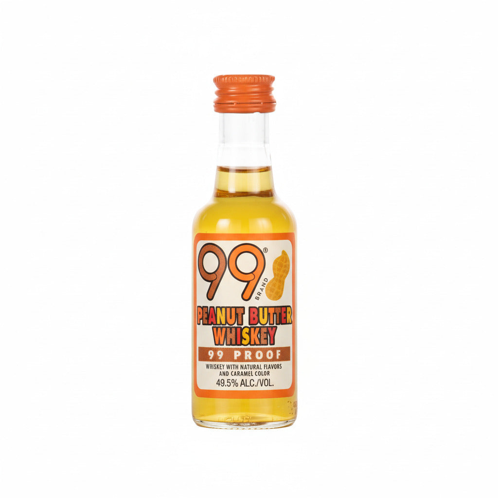 99 Brand Peanut Butter Whiskey Liqueur - 50ml Plastic Bottle