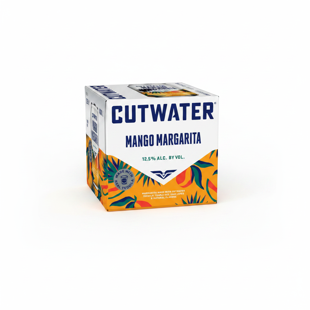 Cutwater Mango Margarita RTD Cocktail 355ml 4 Pack