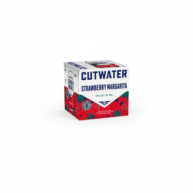 Cutwater Strawberry Margarita RTD Cocktail 355ml 4 Pack