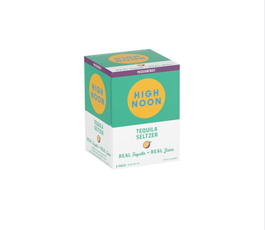 High Noon Hard Tequila Seltzer Passionfruit 355ml 4 Pack
