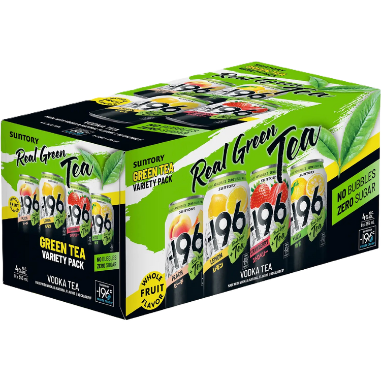 Suntory Minus -196 Hard Vodka Iced Green Tea 355ml 8 Pack