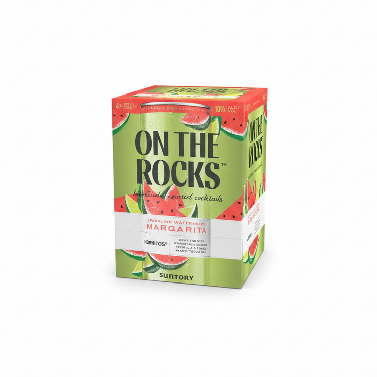 OTR On The Rocks Cans Watermelon Margarita 355ml 4 Pack