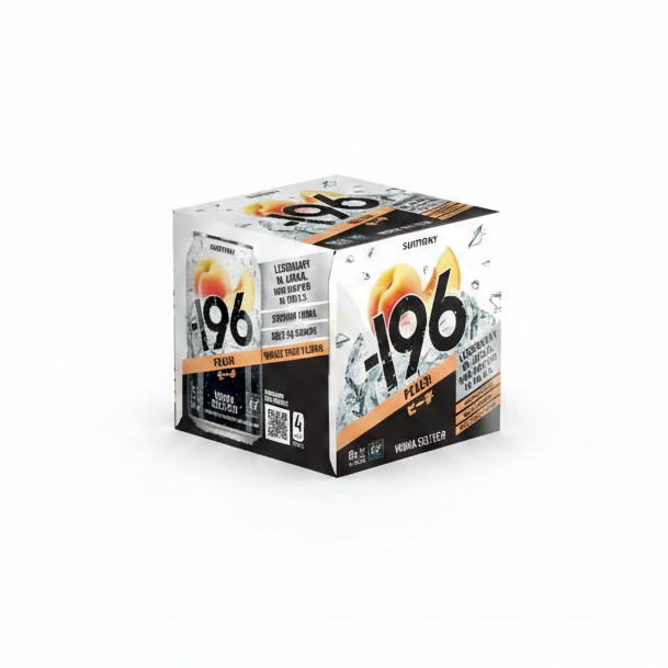 Suntory Minus -196 Hard Vodka Seltzer Peach 355ml 4 Pack