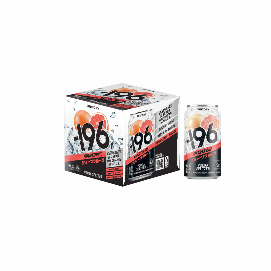 Suntory 196 Grapefruit Vodka Seltzer