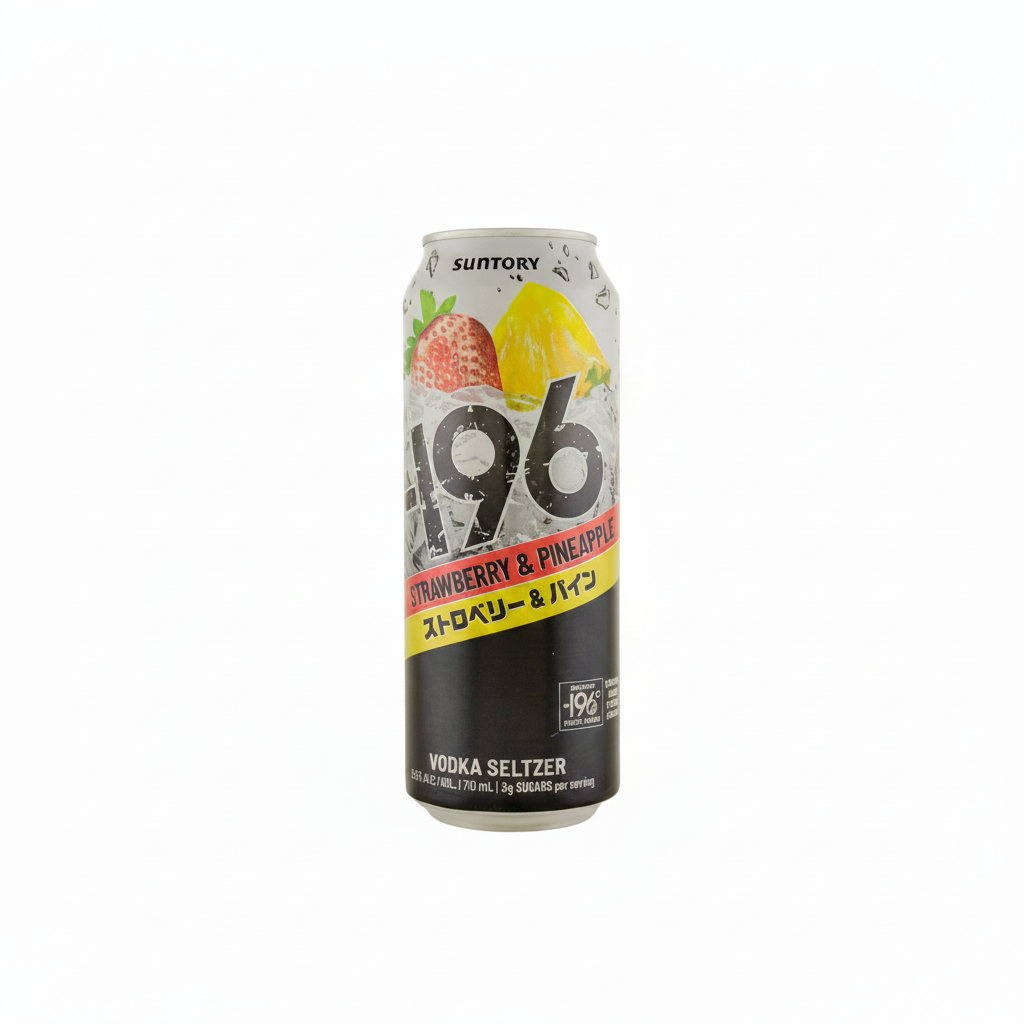 Suntory Minus -196 Hard Vodka Seltzer Strawberry & Pineapple 710ml